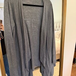 5/48 Charcoal Women's Draped Cardigan